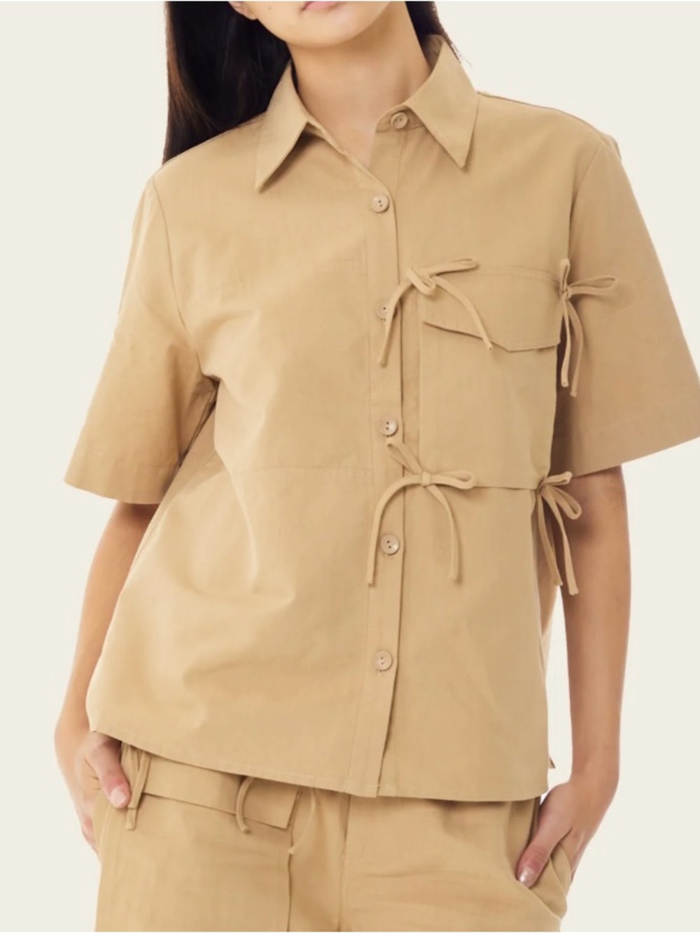 Find Me Now Cargo Bow Button Down
Top size S